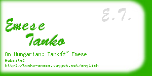 emese tanko business card